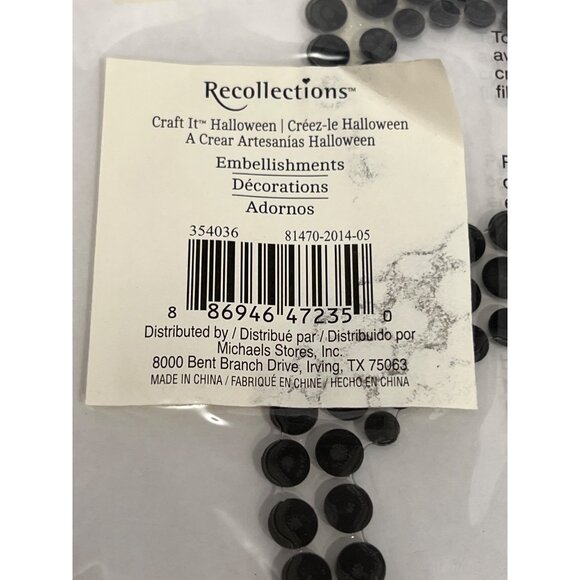 Recollections Halloween Bling Rhinestone Gem Embellishment Letter S 353831 - Picture 2 of 3